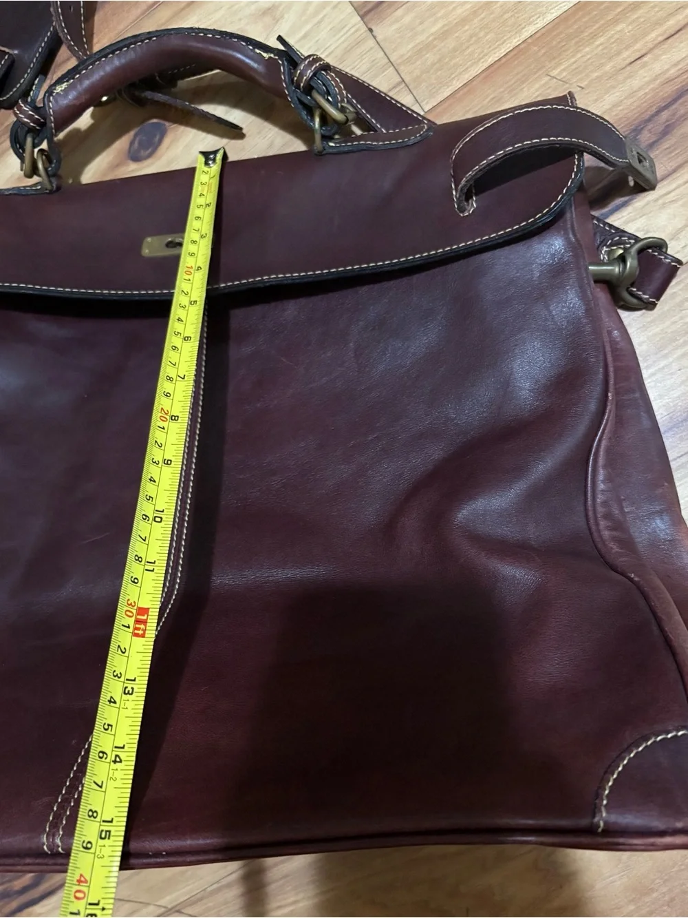 Vintage Holland Brothers Leather Polo Bag